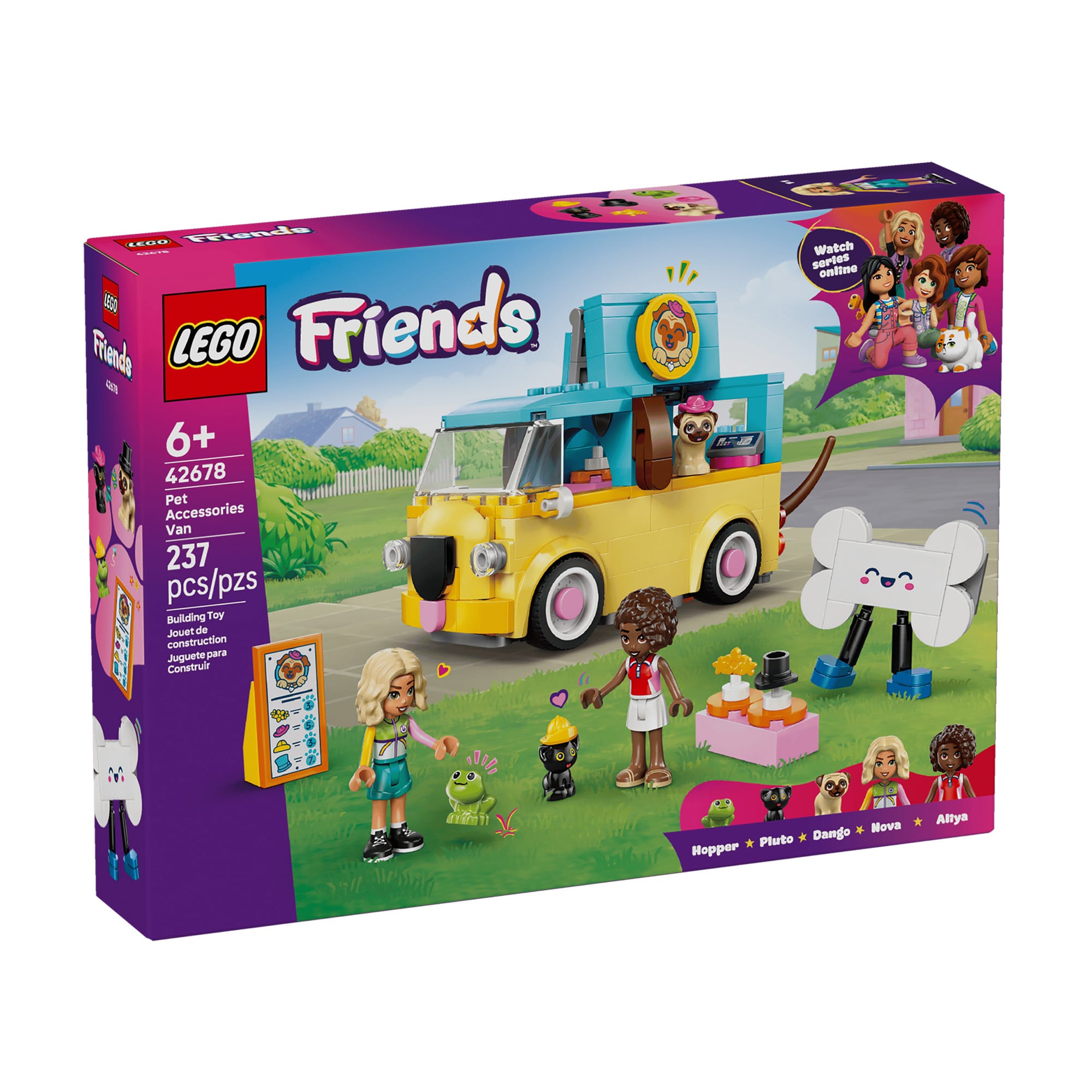 Конструктор LEGO Friends Фургон з аксесуарами для улюбленців, 237 деталей, від 6 років (42678)