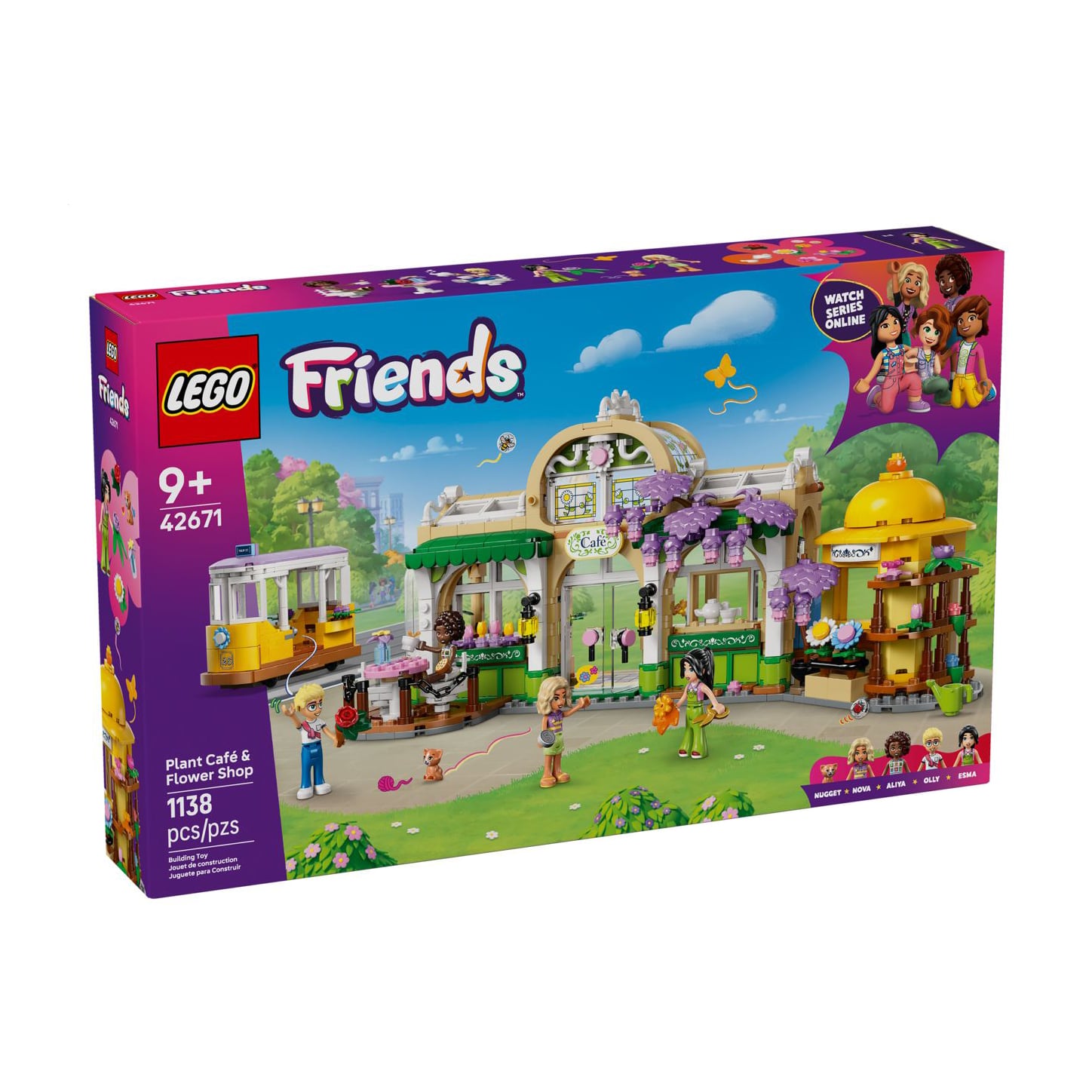 Конструктор LEGO Friends Кав'ярня з рослинами і квіткова крамниця, 1138 деталей, від 9 років (42671)