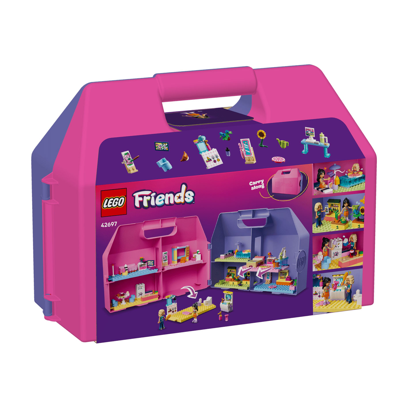 Конструктор LEGO Friends Ляльковий будиночок-валіза для творчої гри, 355 деталей, від 6 років (42697)